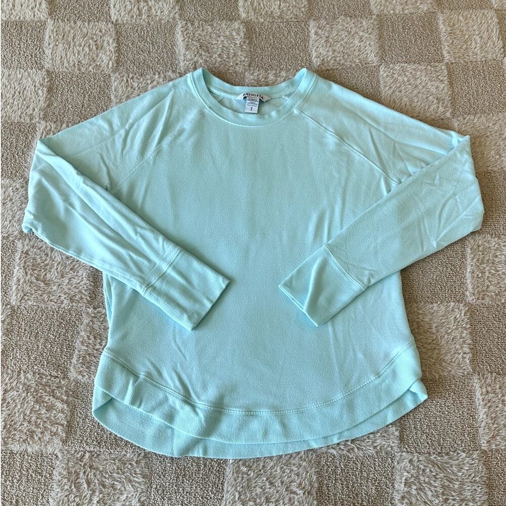 ATHLETA Aqua Light weight Long Sleeve Sweater Shirt Top Girls small
